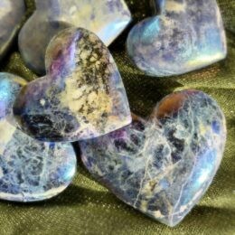 Angel Aura Sodalite Heart