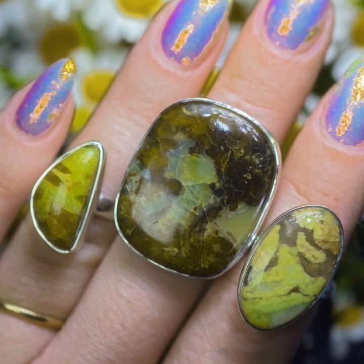 Peruvian Green Opal Ring