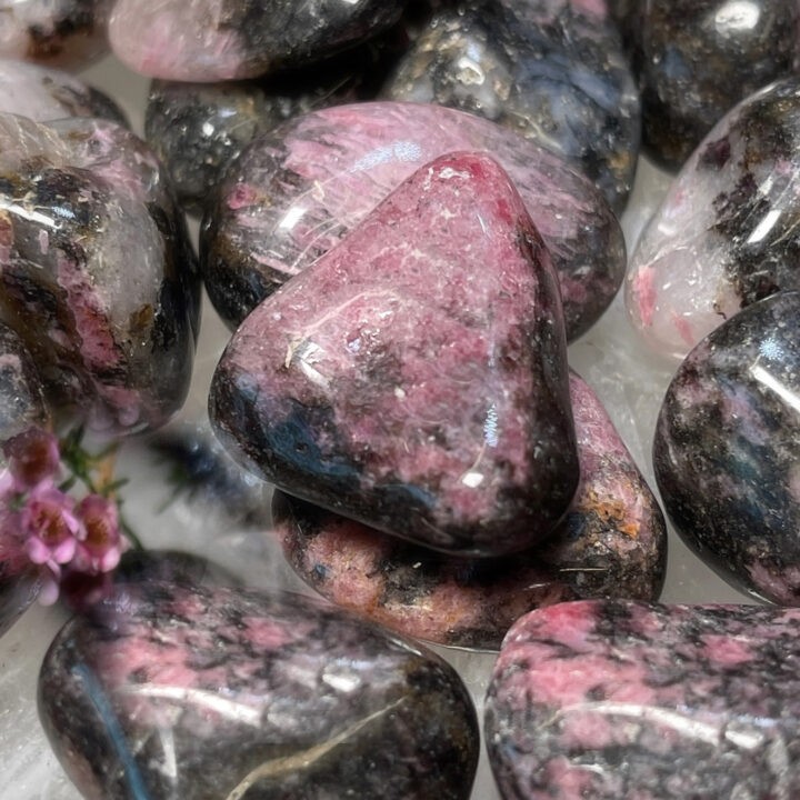 Tumbled Rhodonite