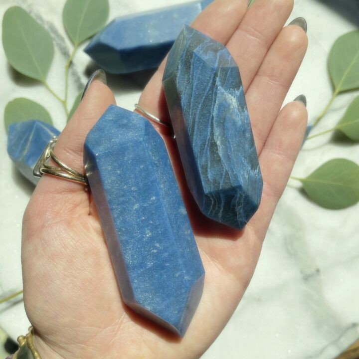 Cut Through the Confusion Double Terminated Dumortierite Wand
