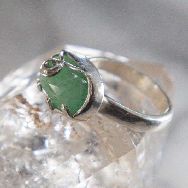 Emerald with Alexandrite Eternal Love Ring