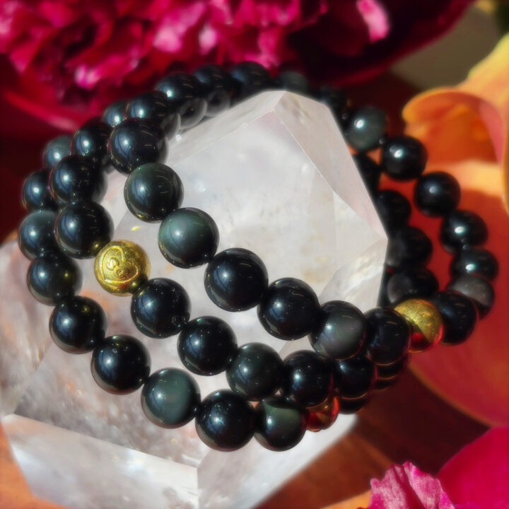 Emotional Healing Rainbow Obsidian Bracelet