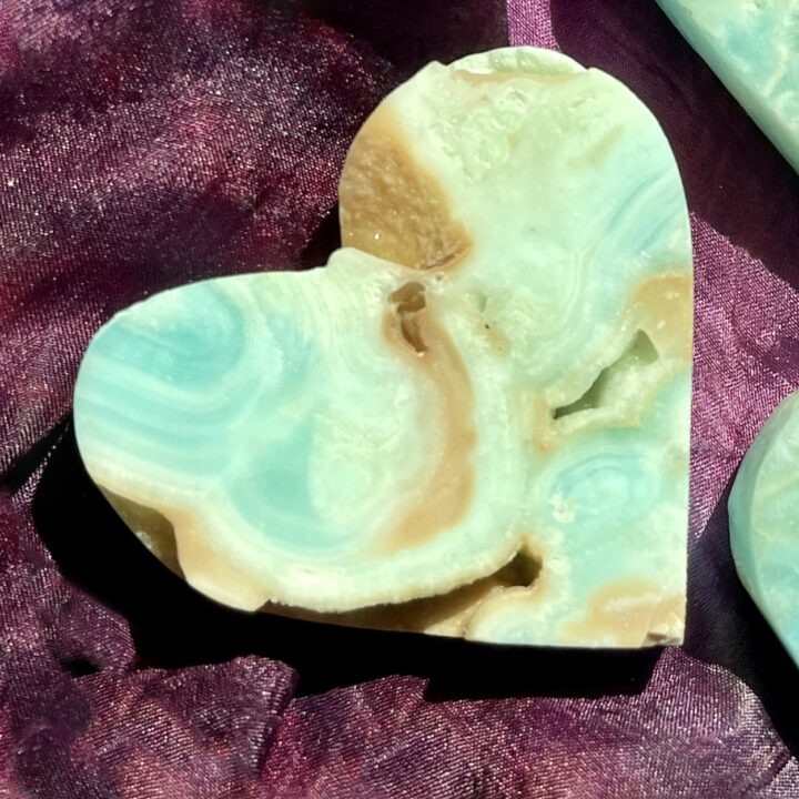 Empaths Blue Aragonite Heart