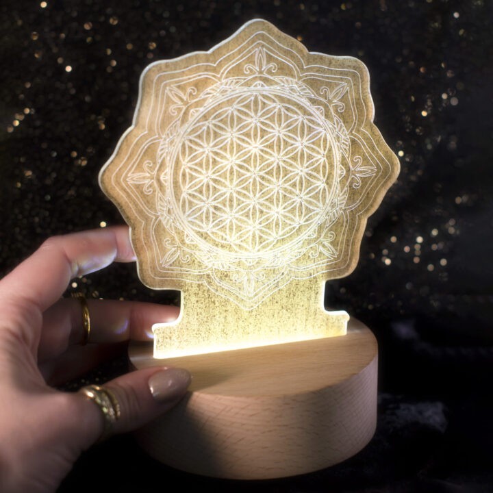 Flower of Life LED Desk Lamp