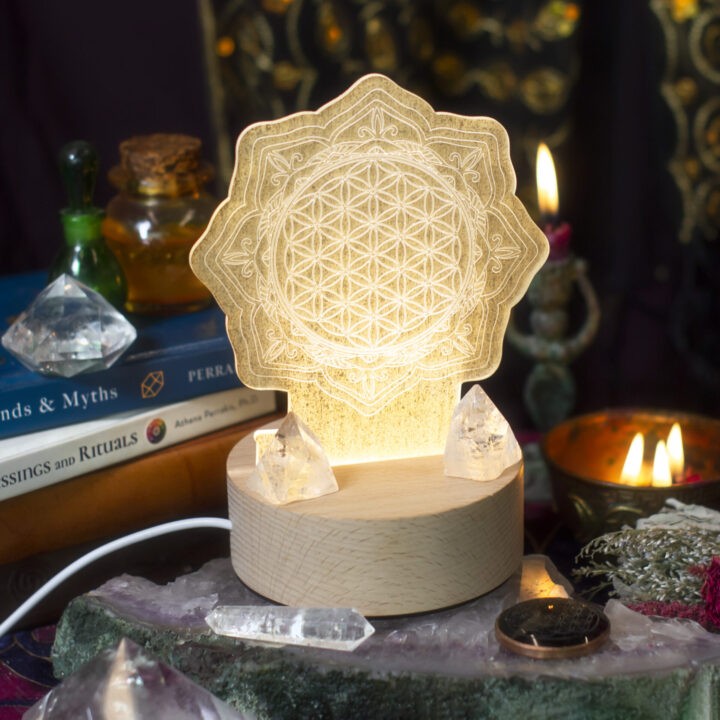 Flower of Life LED Desk Lamp