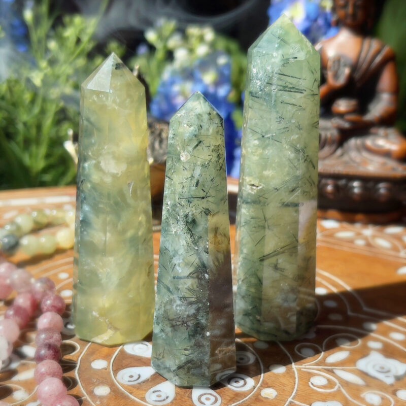 Sage Goddess Prehnite with Epidote Heal the Healer Generator