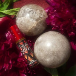 Protect and Purify Smoky Quartz Sphere with Free Sangre de Drago Perfume