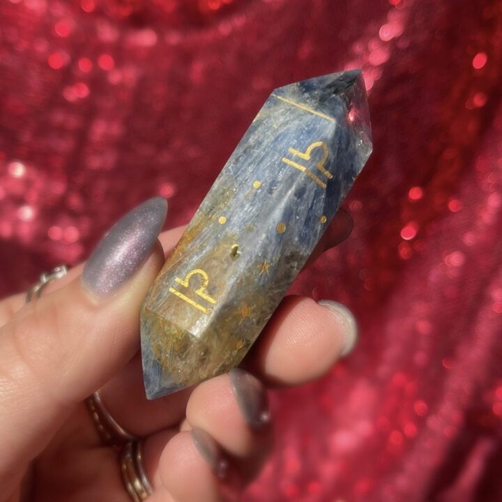 Libra Double Terminated Blue Kyanite Wand