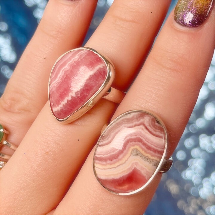 Rhodochrosite Adjustable Ring