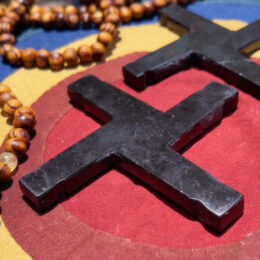 Black Tourmaline Brigid's Cross