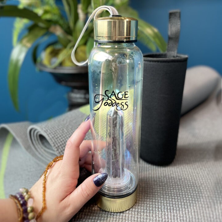 Clearing and Charging Gemstone Water Bottle