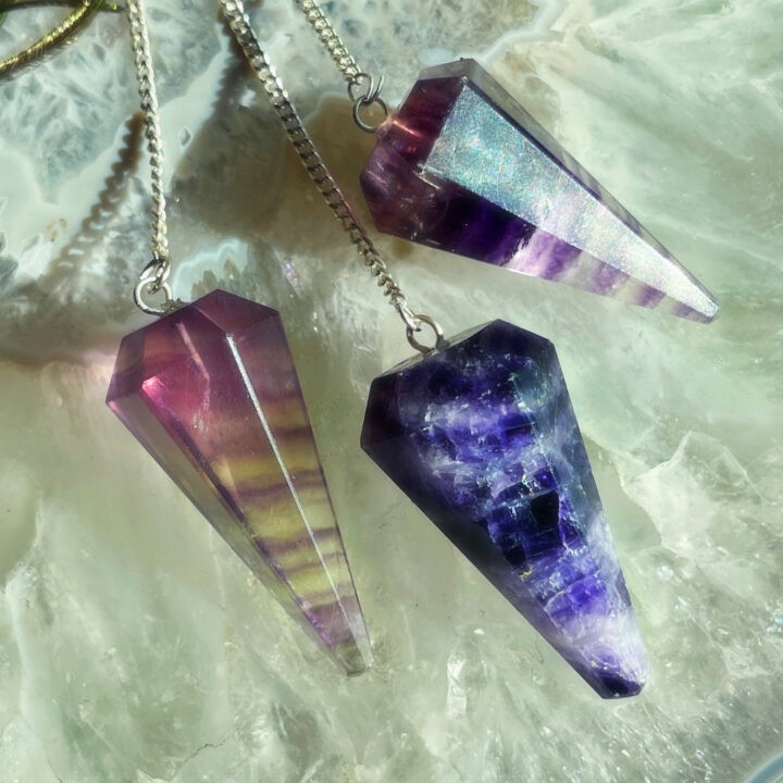 Find Your Purpose Purple Fluorite Pendulum