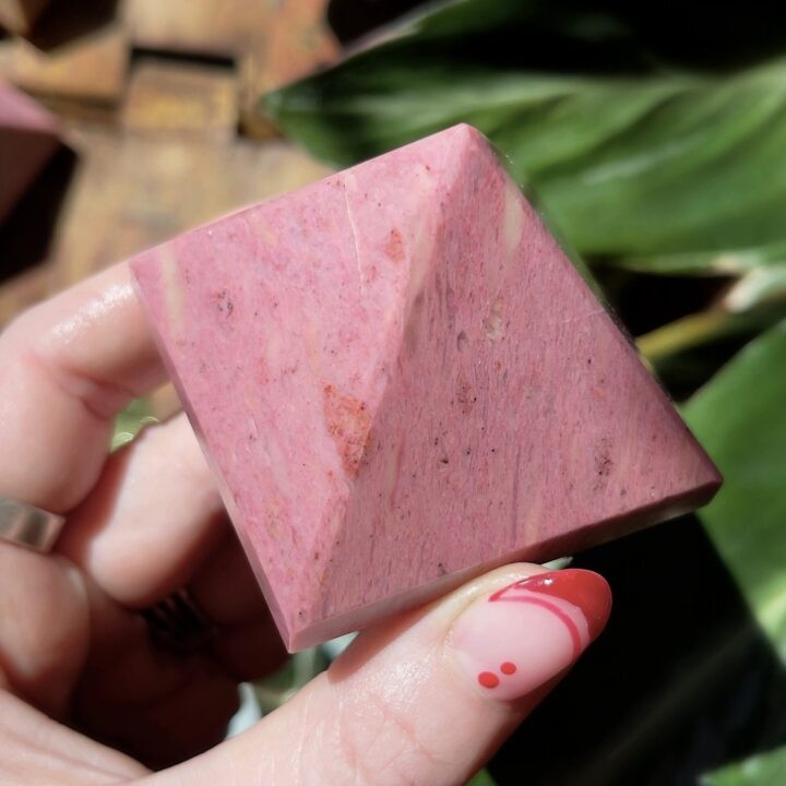 Gaia’s Love and Grounding Pink Petrified Wood Pyramid