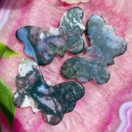 Moss Agate Butterfly