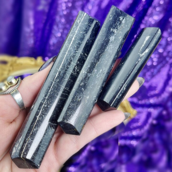 Double Terminated Black Tourmaline Wand