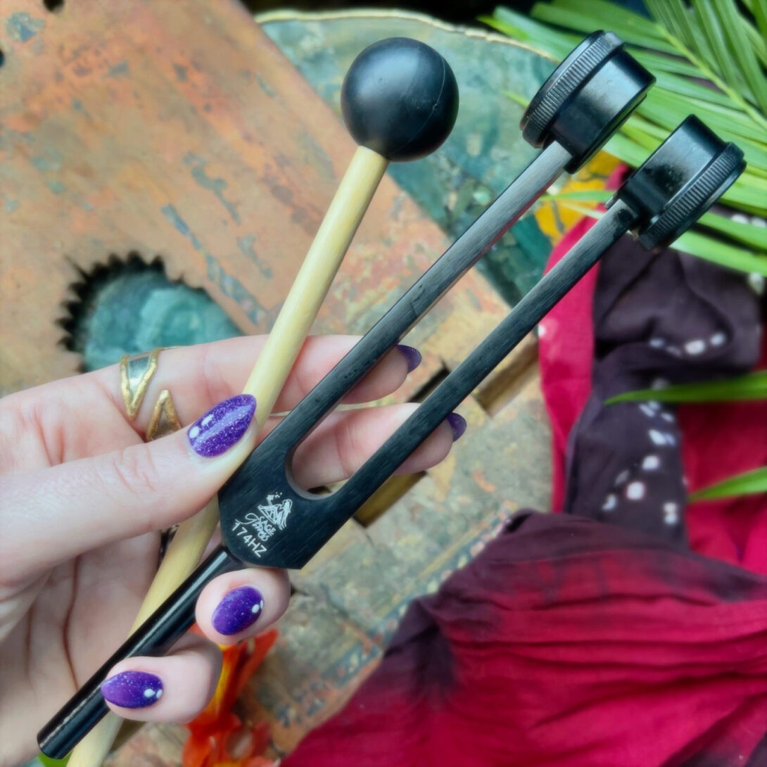 Sage Goddess 174 Hz Earth Star Chakra Tuning Fork for stability