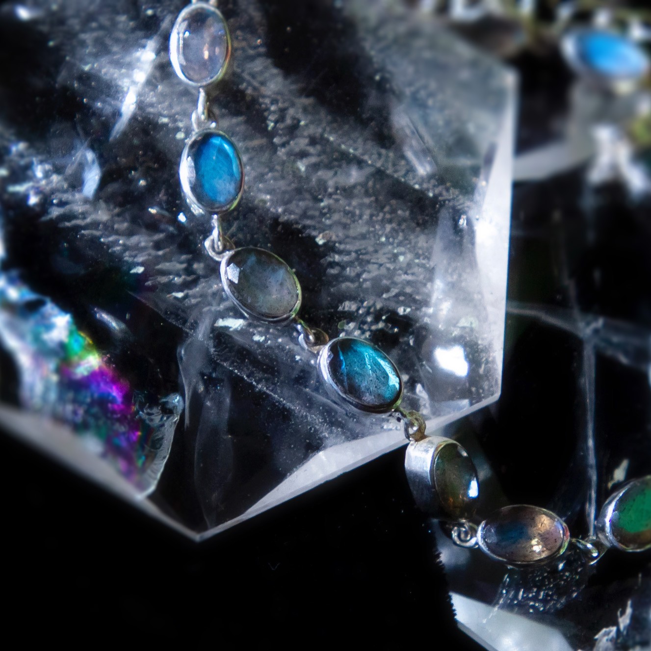 Orecchini Pendenti Goccia In Pietra Naturale – Labradorite, New Jade, Serpentina – Placcati Oro Rosa