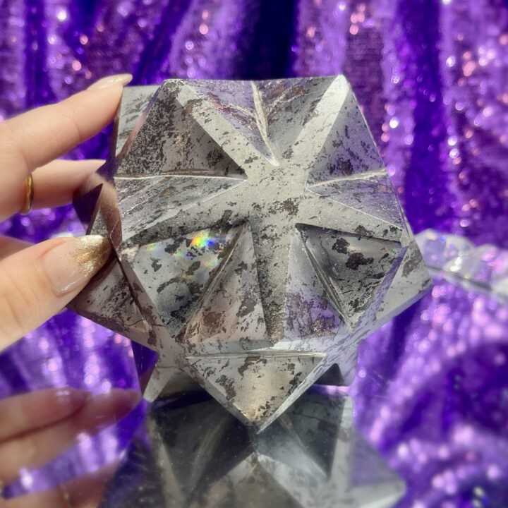 Hematite 3D Metatron’s Cube