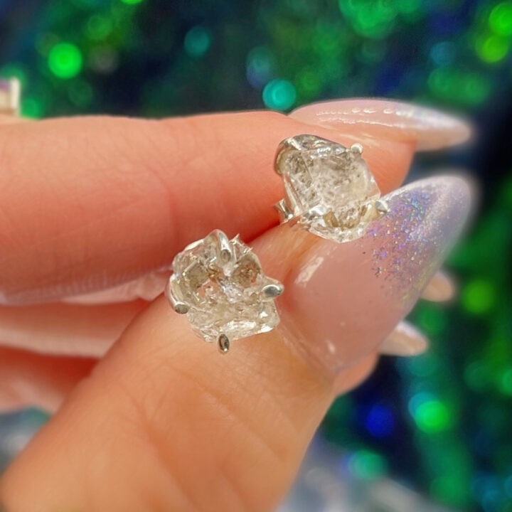 Herkimer Diamond Stud Earrings