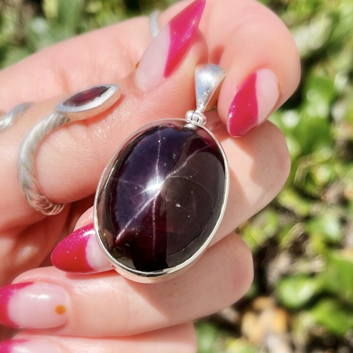 Star Garnet Pendant