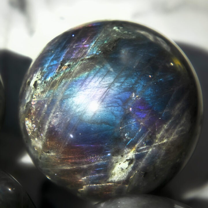 Ultra Flash Labradorite Intention Sphere