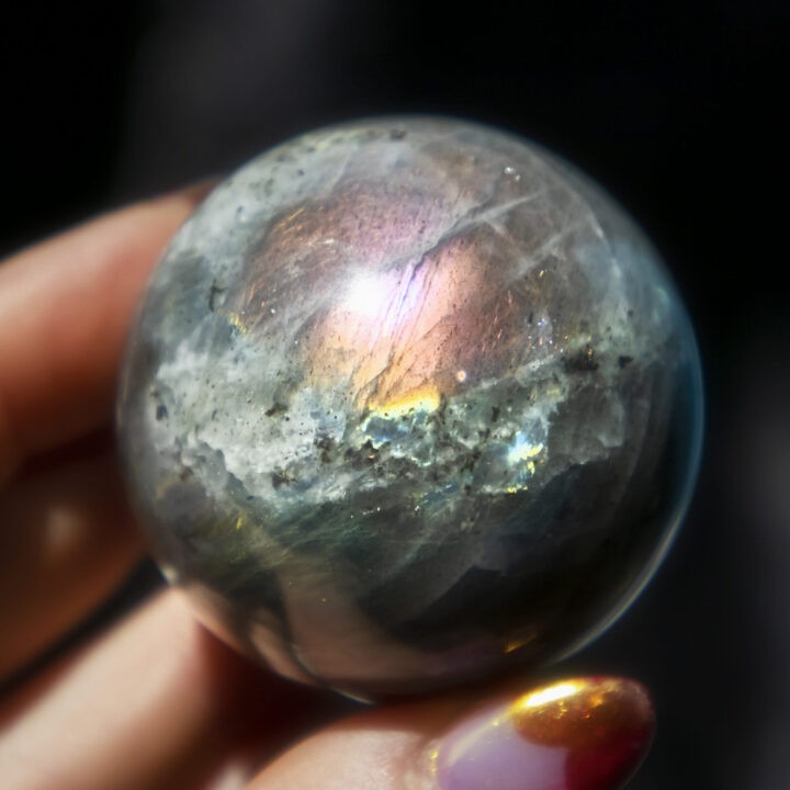 Ultra Flash Labradorite Intention Sphere