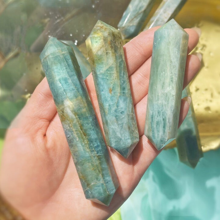 Double Terminated Aquamarine Wand