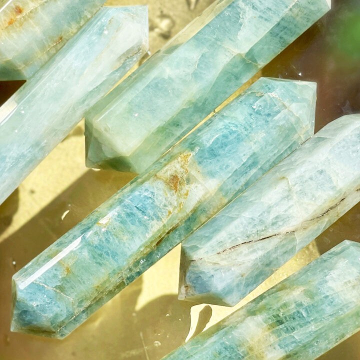 Double Terminated Aquamarine Wand