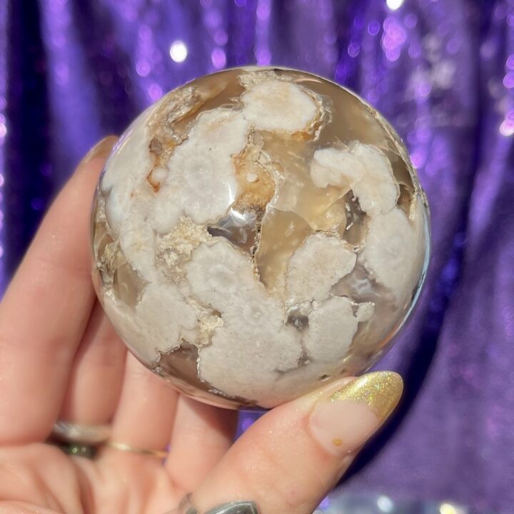 Flower Agate Sphere