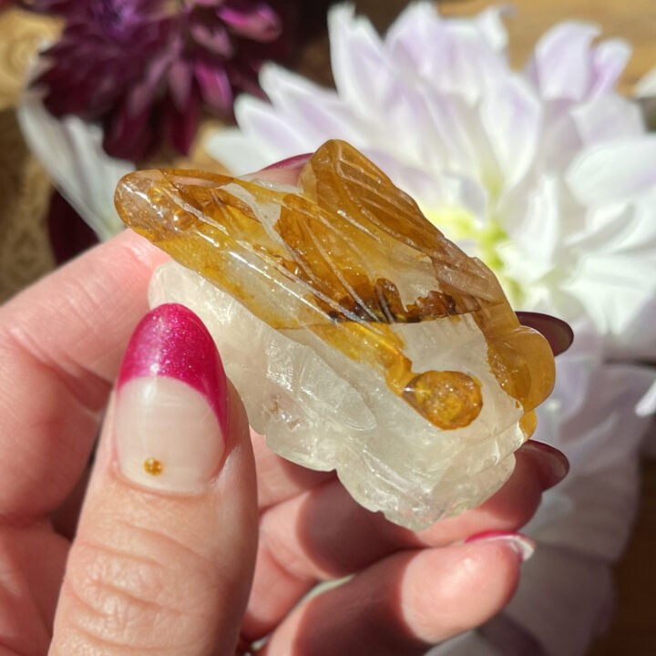 Golden Healer Quartz Bee