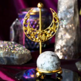 Golden Moon Sphere Stand