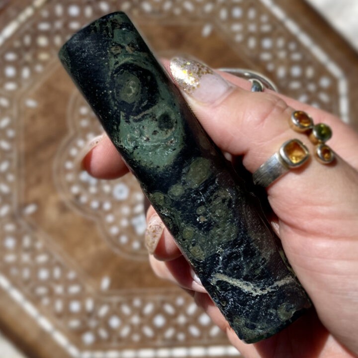 Kambaba Jasper and Compassion Stone Harmonizer Duo