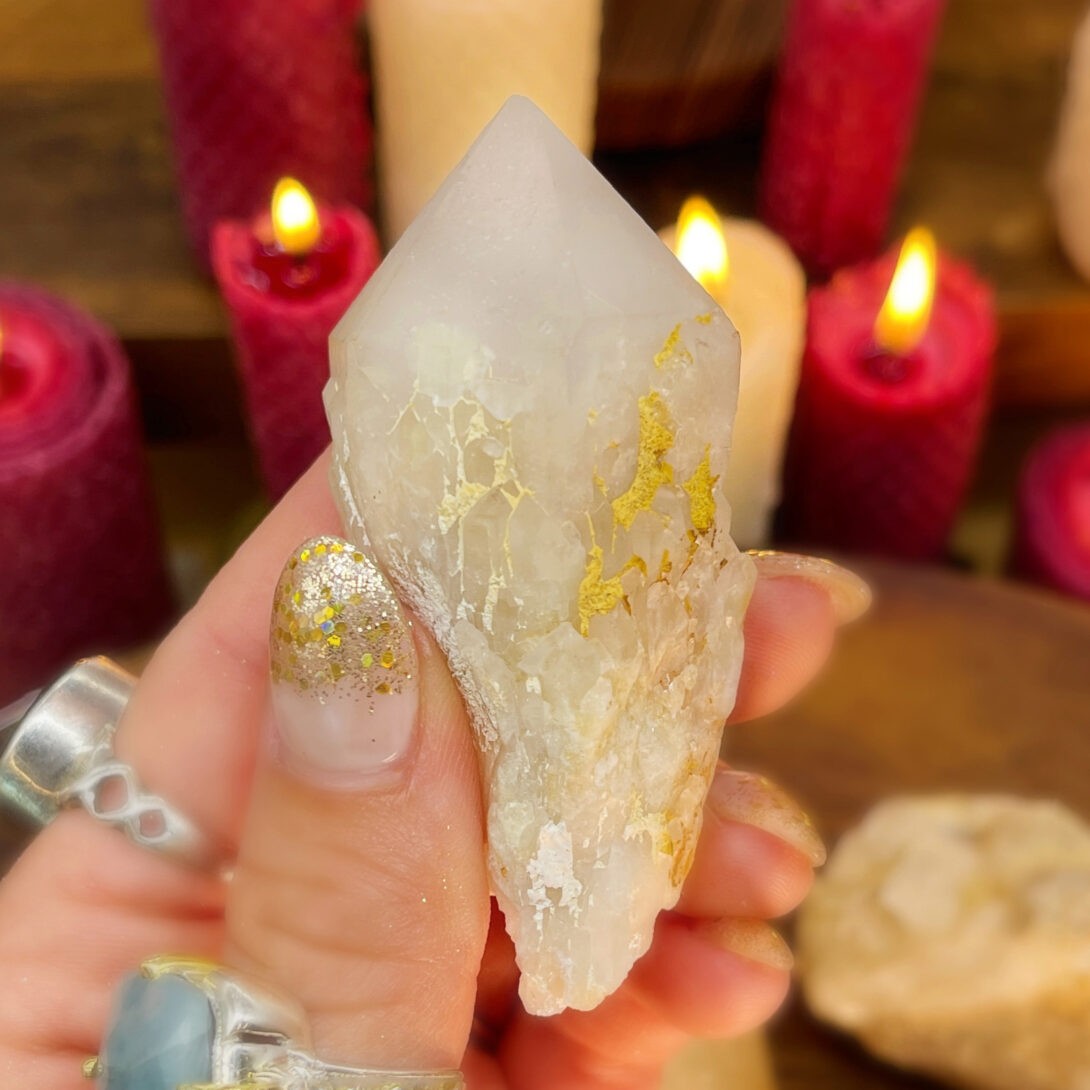 Home Shop Gems & Minerals Light Bringer Candle Quartz