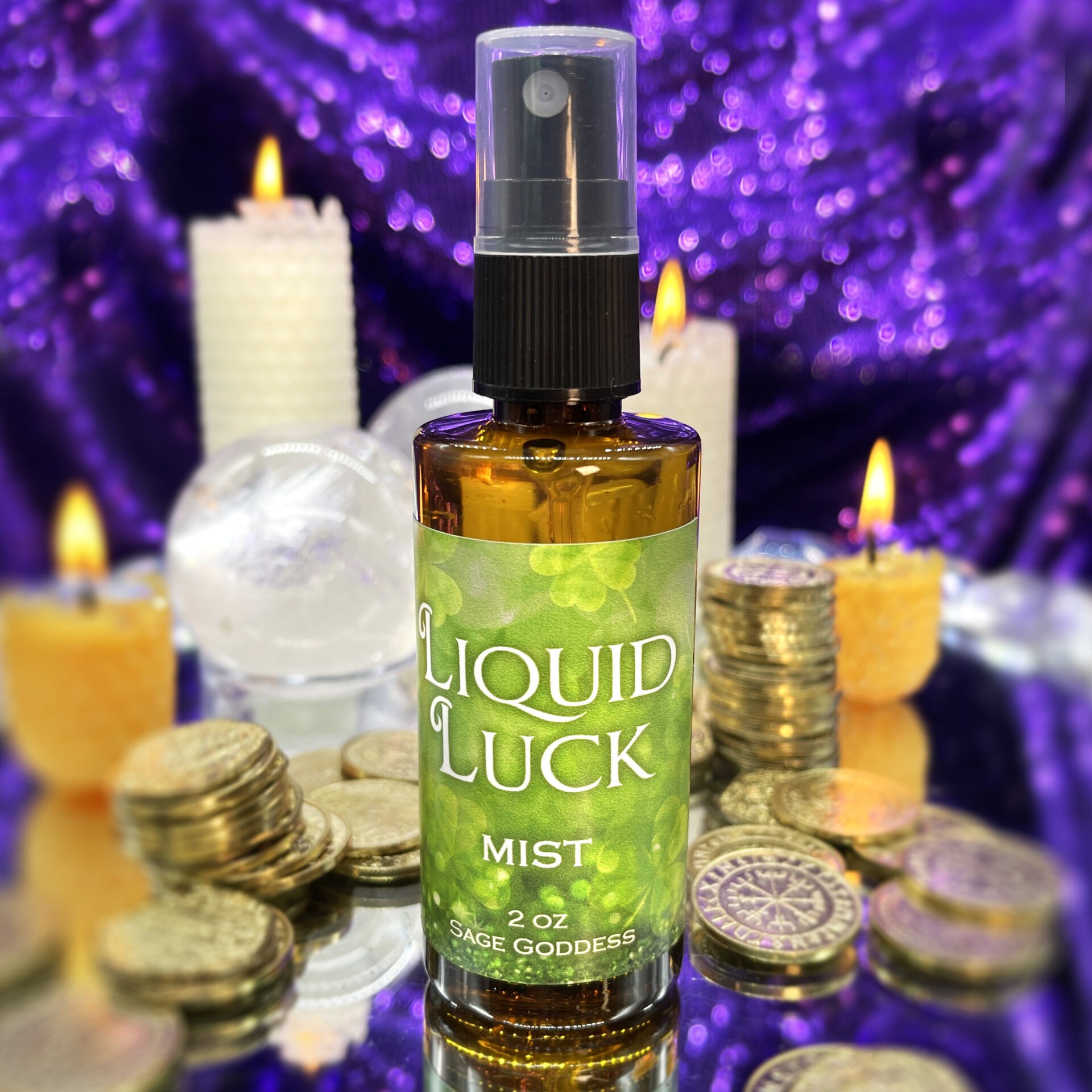 Sage Goddess Liquid Luck Mist for prosperity and good fortune