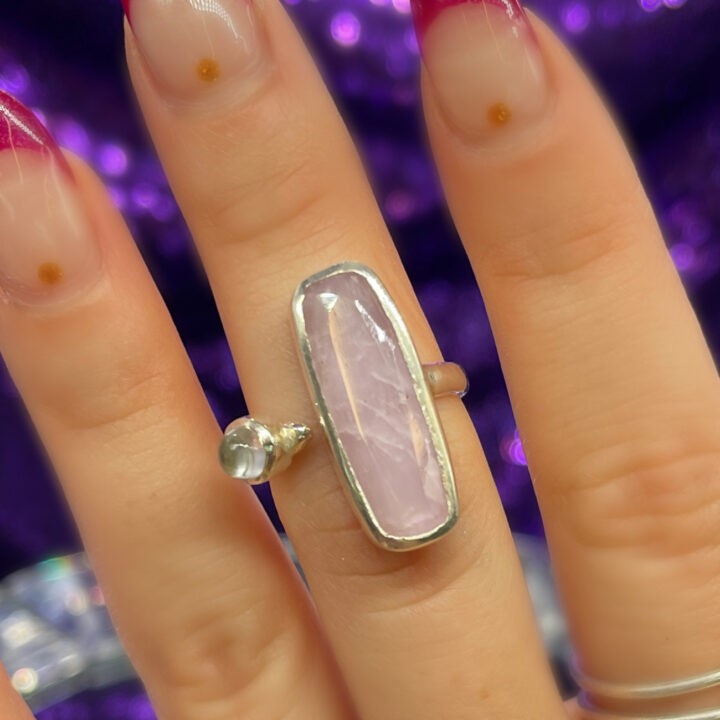 Kunzite and Aquamarine Ring