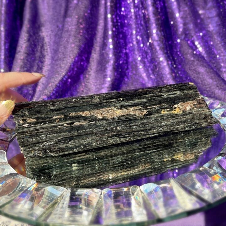 Natural Black Tourmaline Log