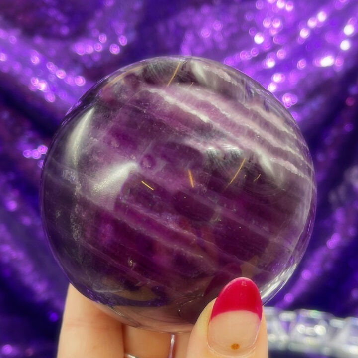 Purple Fluorite Sphere