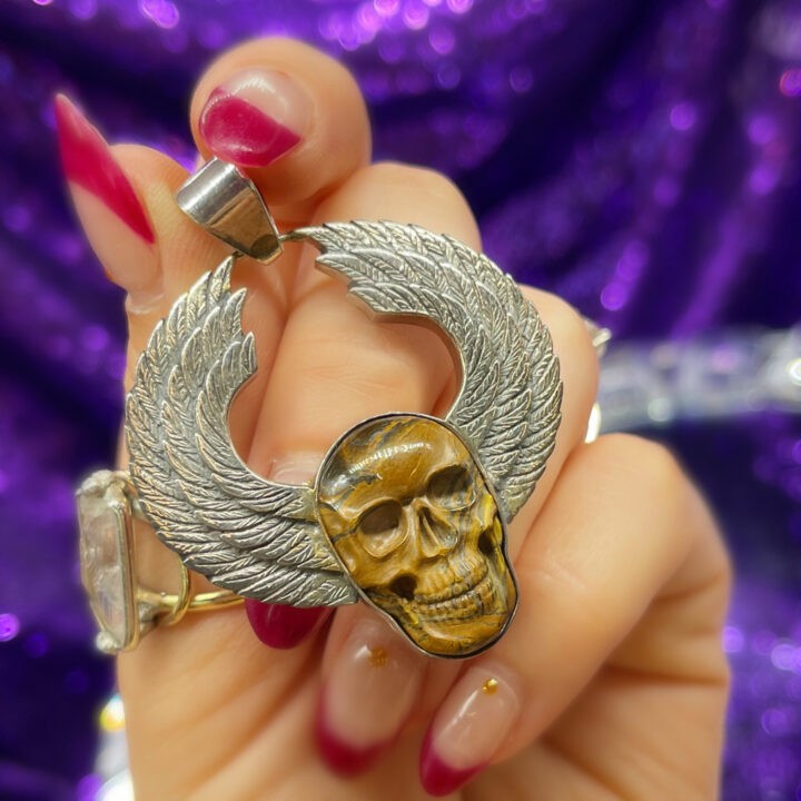 Winged Skull Pendant