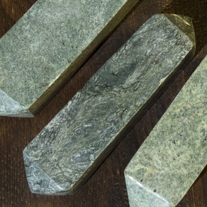 Double Terminated Green Actinolite Wand