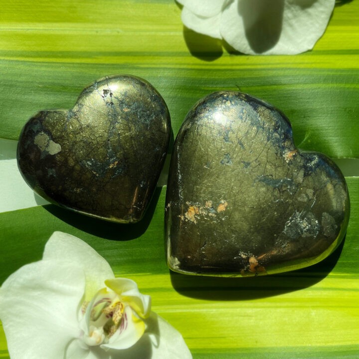 Inner Visions Covellite and Chalcopyrite Heart