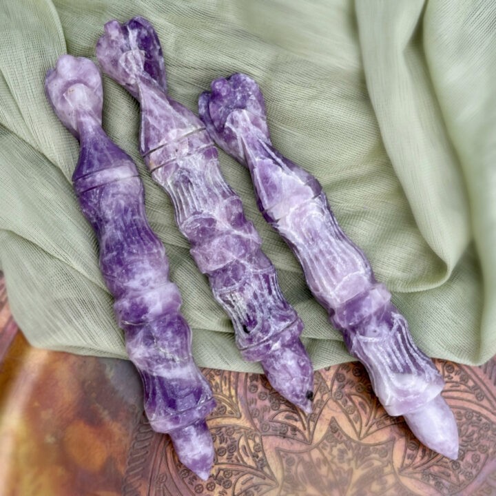 Lepidolite Angel of Peace Wand