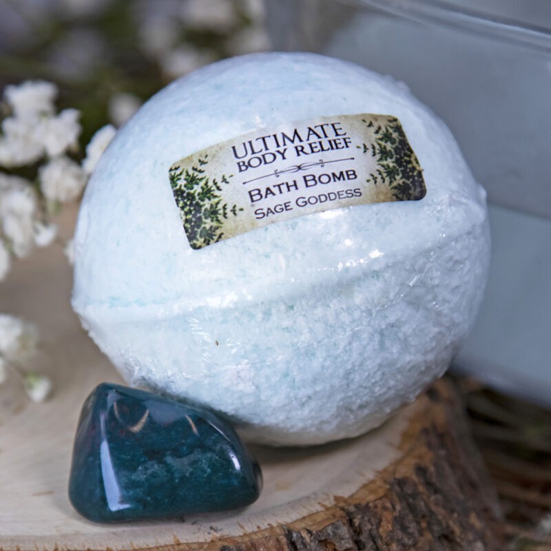 Sage Goddess Ultimate Body Relief Bath Bomb for renewal and healing