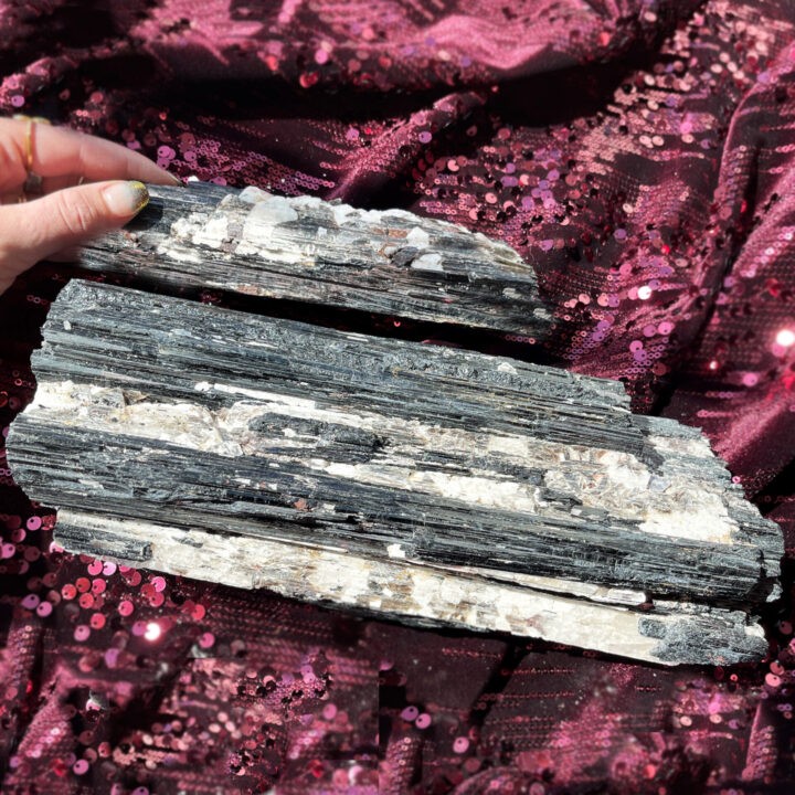 Natural Black Tourmaline Log