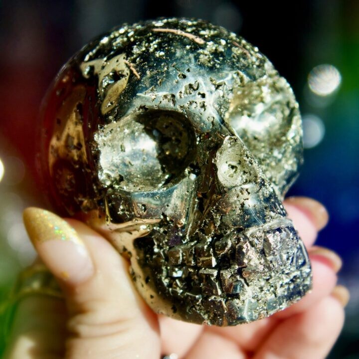 Peruvian Pyrite Skull