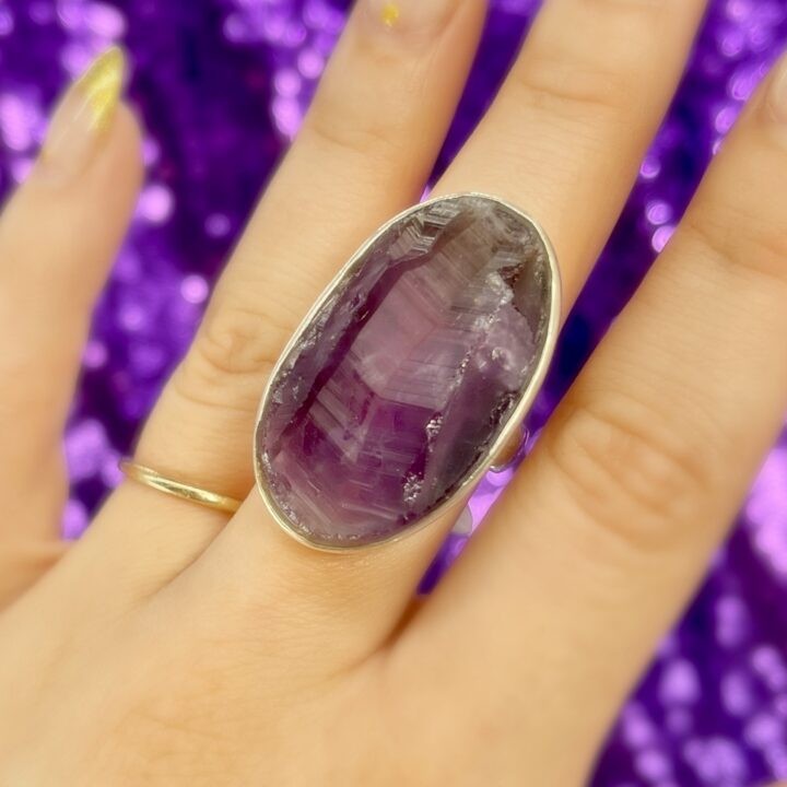 Purple Scapolite Ring
