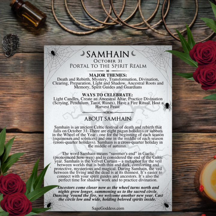 Free Downloadable Samhain Worksheet