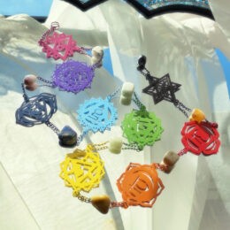 9 Chakra Gemstone Energetic Alignment Wall Hanging