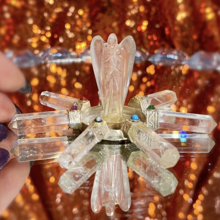 Clear Quartz Angel Energy Generator