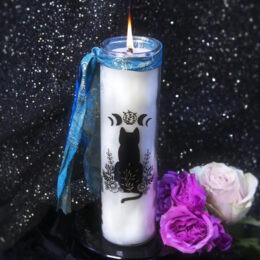 Black Cat Protection Intention Candle