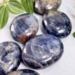 Channel Wisdom Blue Sapphire Palm Stone